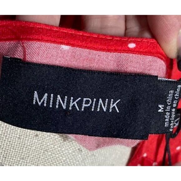 NWT MINKPINK POLKA DOT TOP - Picture 5 of 5